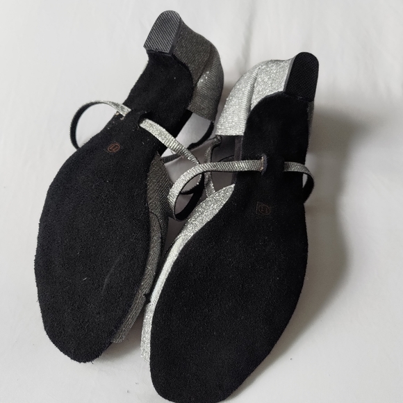 Silver Ballroom Dance Shoes sz 11 - Picture 5 of 5